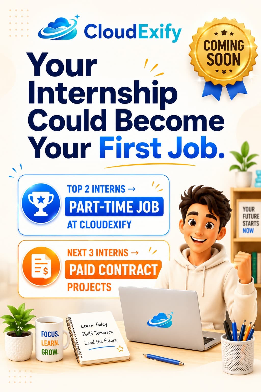 Internship leading to a first job